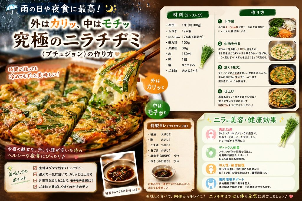 ニラチヂミ（プチュジョン）